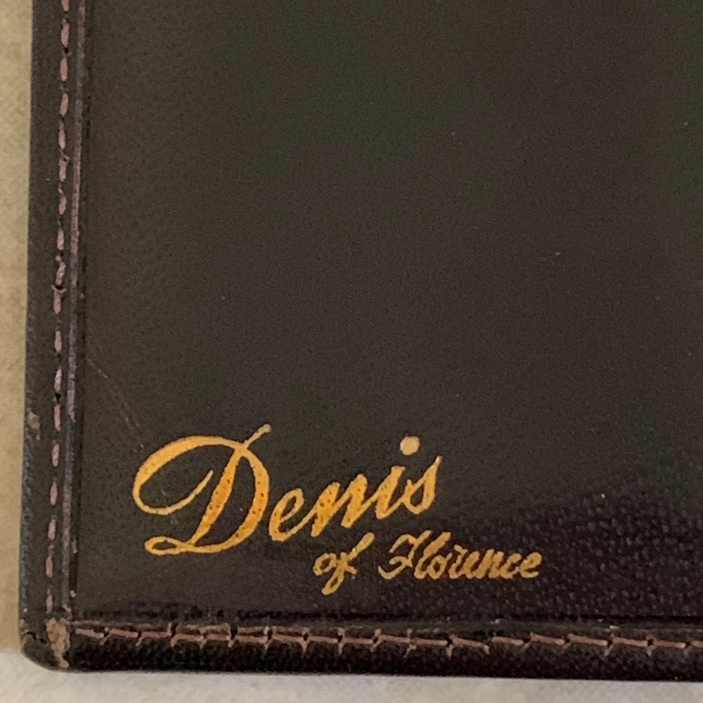 Vtg Retro “Denis of Florence” Genuine calf skin leather wallet made in Italy - Picture 7 of 15